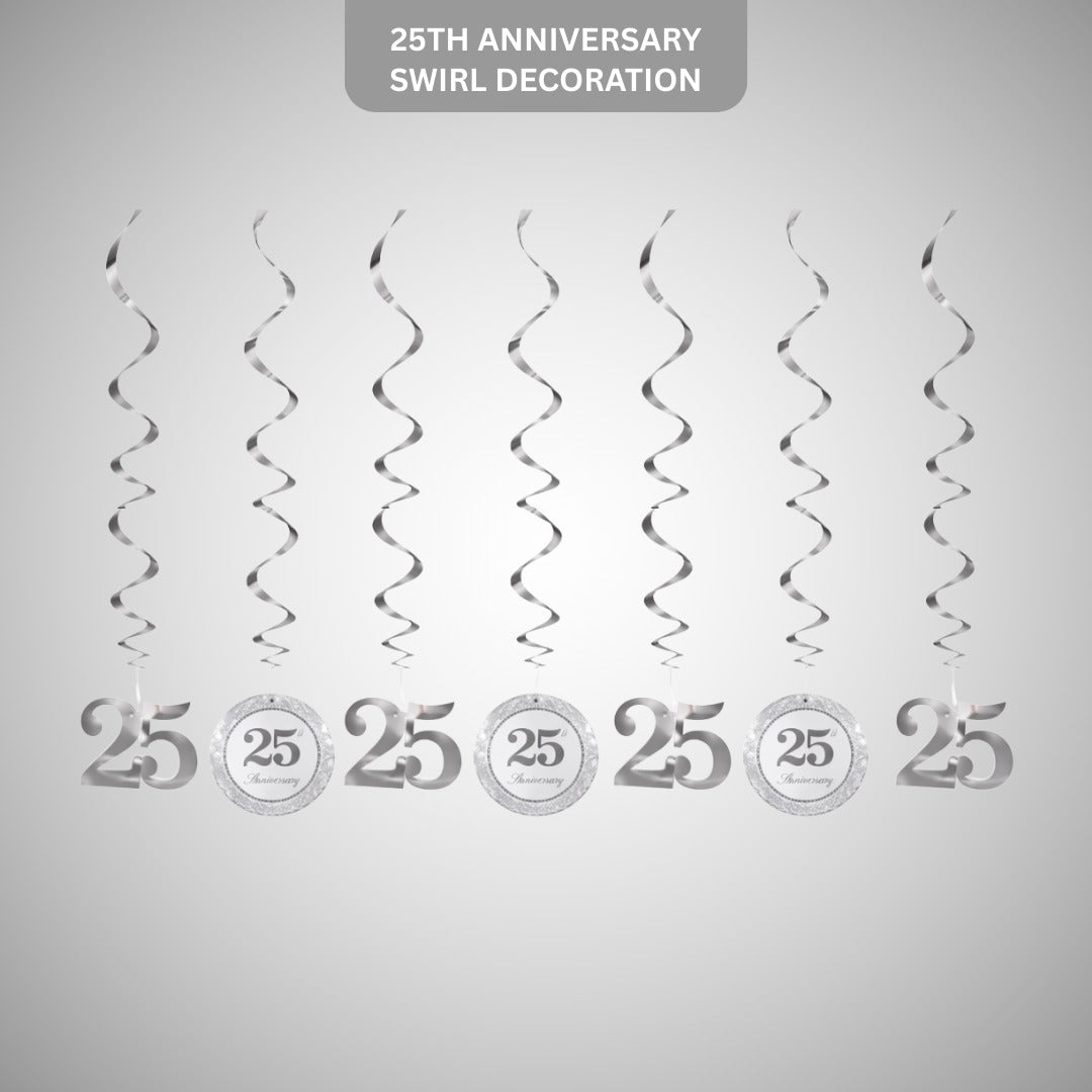 25th Anniversary Swirl Decoration