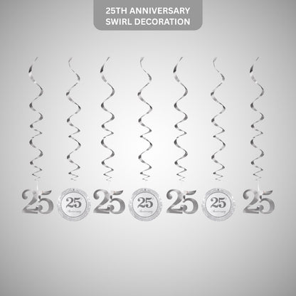 25th Anniversary Swirl Decoration