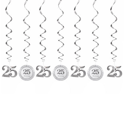 25th Anniversary Swirl Decoration
