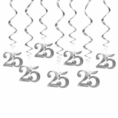 25th Anniversary Swirl Decoration
