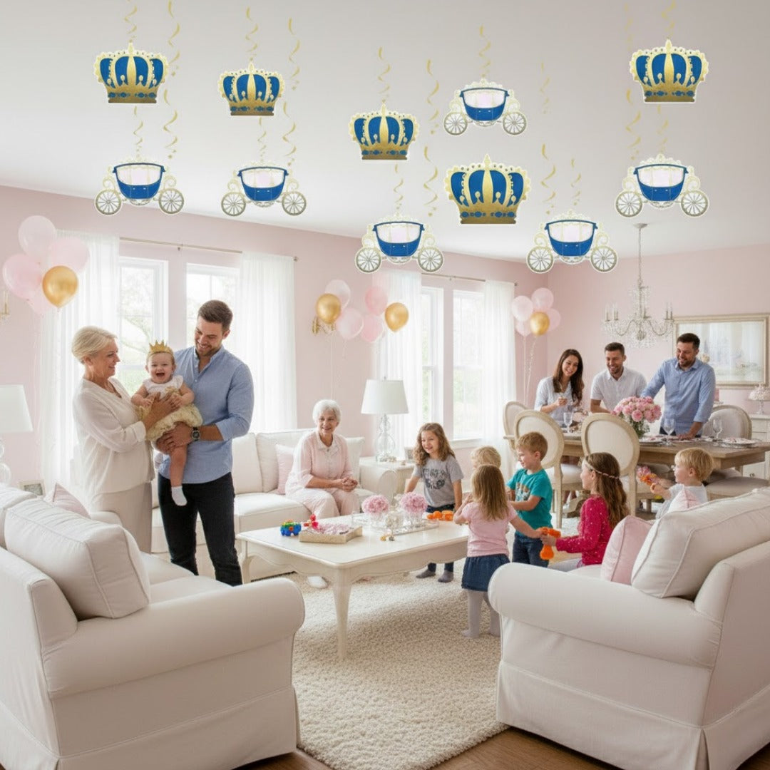 Little Prince Swirl Decoration - 12PC