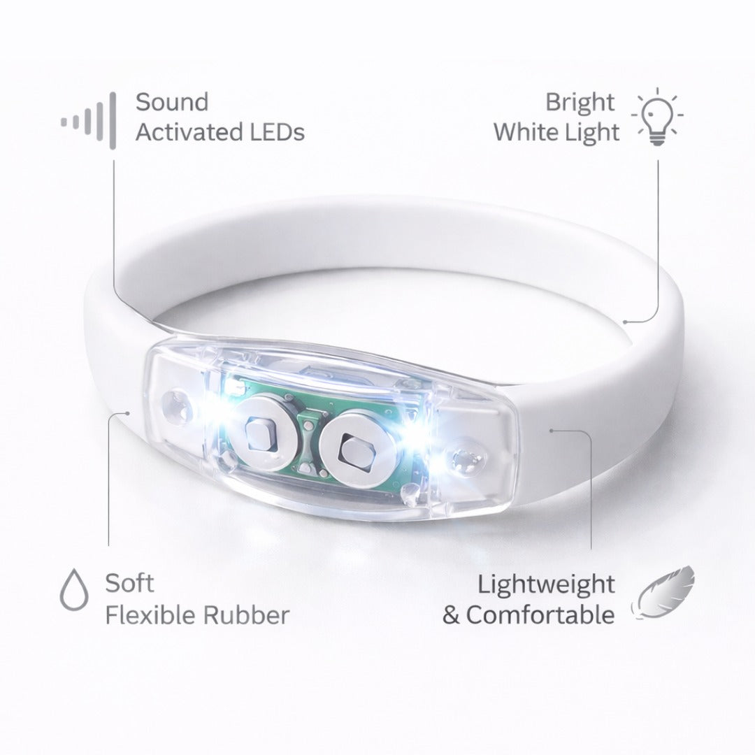 Sound Activated Musical LED Wristbands