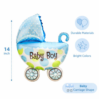 14" Baby Boy Small Balloon on Stick