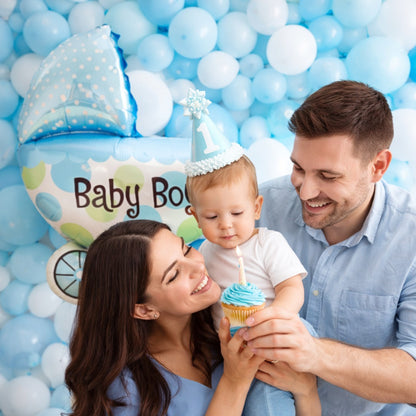 14" Baby Boy Small Balloon on Stick