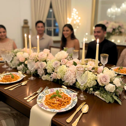 Floral Print Dinner Party Paper Plates 10.25 inches - 8PC