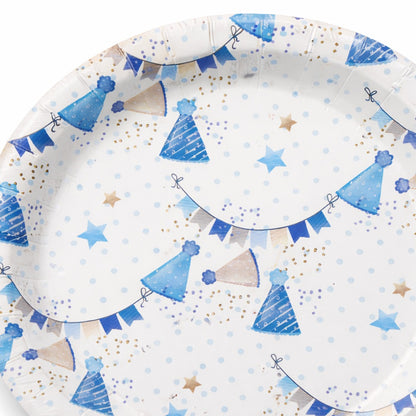 Happy Birthday Gift Boxes and Balloons Starter Plates 9 inches - 8PC