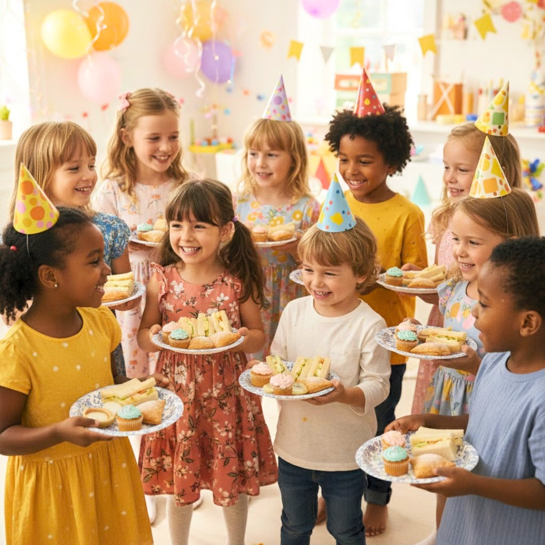 Happy Birthday Gift Boxes and Balloons Starter Plates 9 inches - 8PC