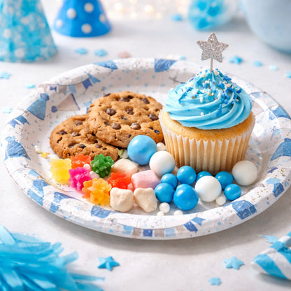 Happy Birthday Gift Boxes and Balloons Starter Plates 9 inches - 8PC