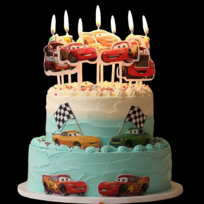 Disney Cars Theme Birthday Candle - 5PC