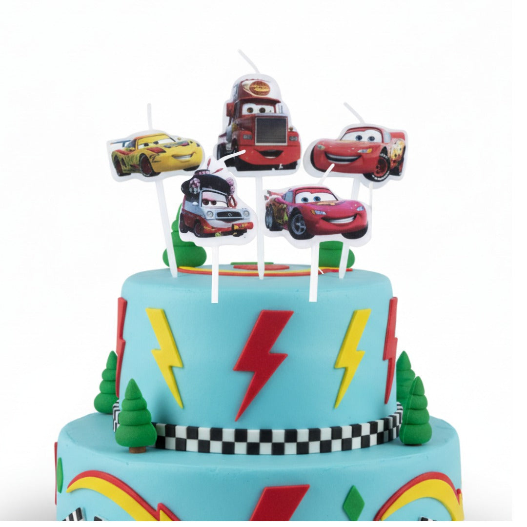 Disney Cars Theme Birthday Candle - 5PC