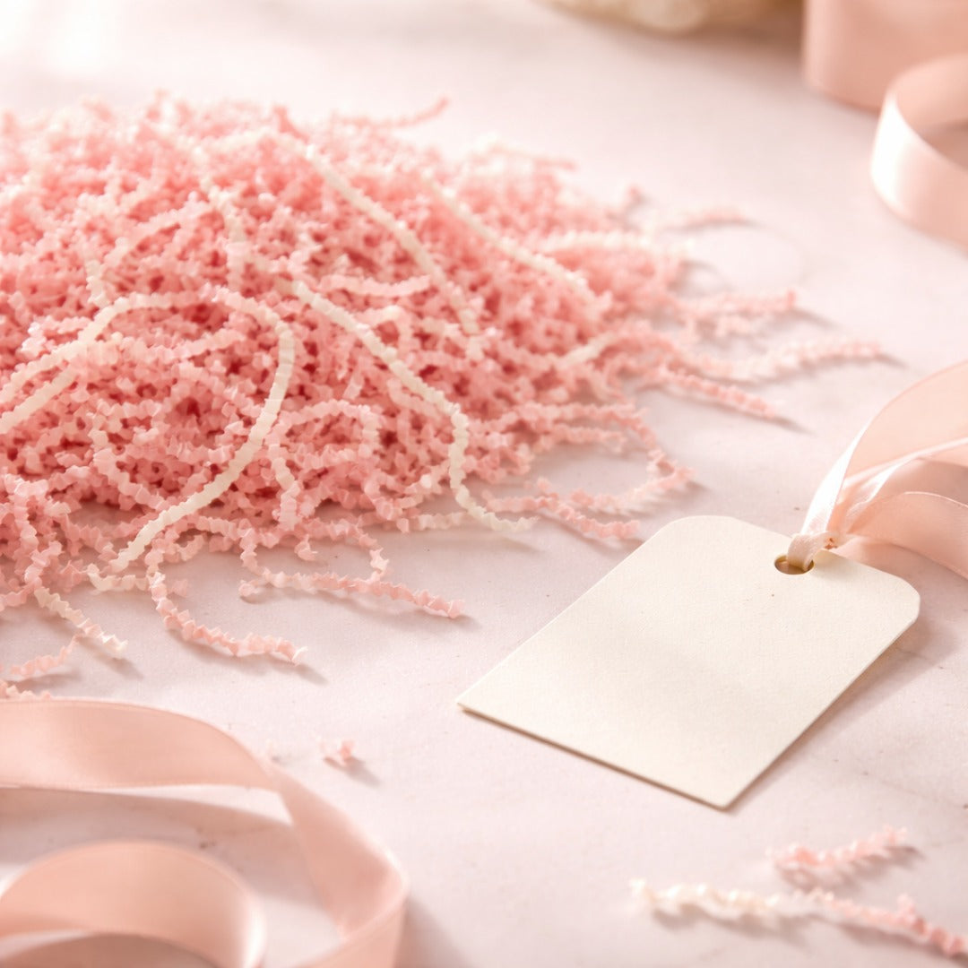 Paper Shreds L.Pink & White- 30 Grams