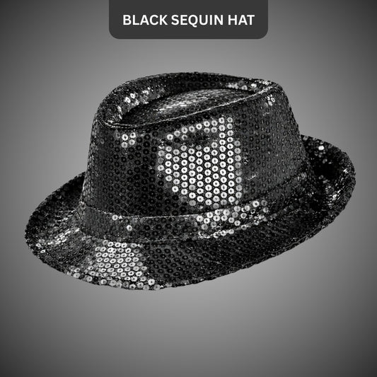 Black Sequin Hat