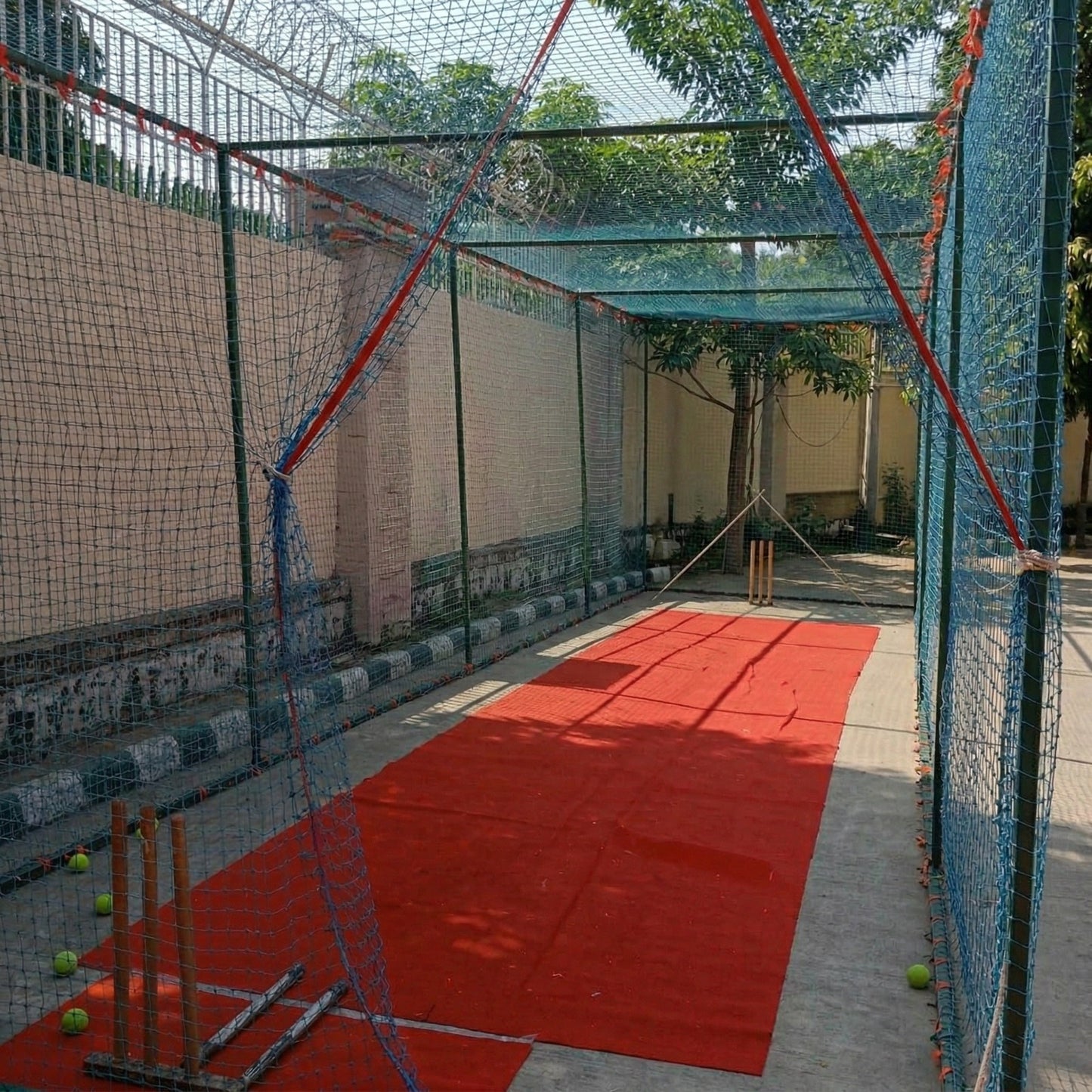 Cricket Pitch with Nets