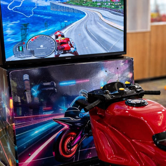 Bike Racing Arcade Gaming Activity