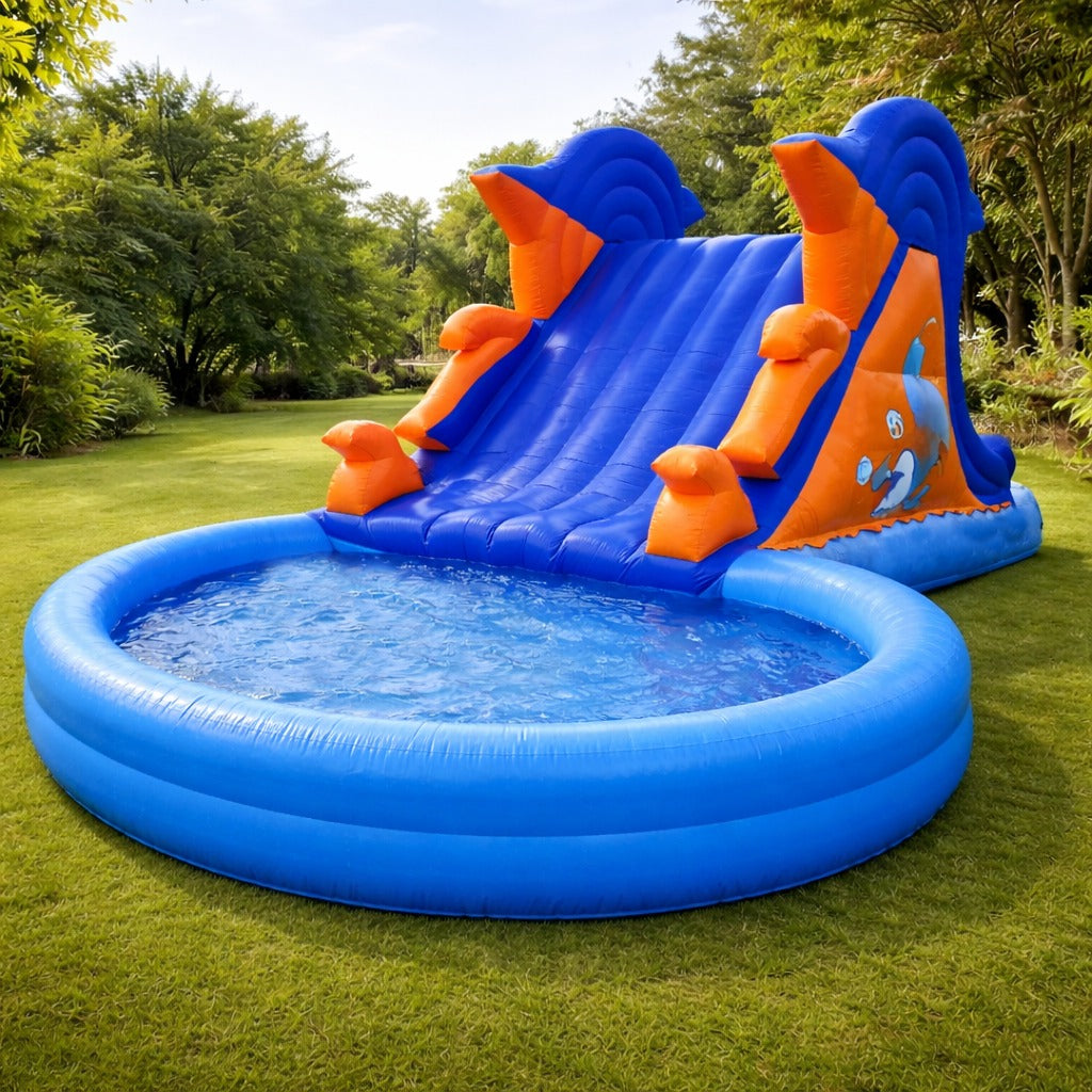 Dolphin Sliding Pool Bouncy