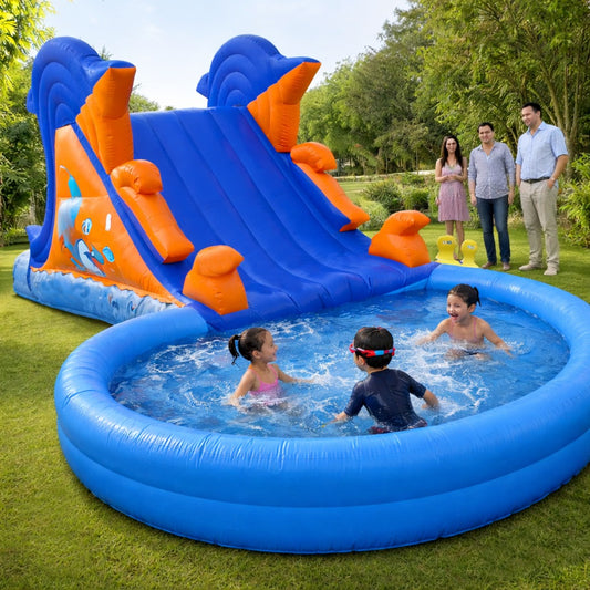 Dolphin Sliding Pool Bouncy