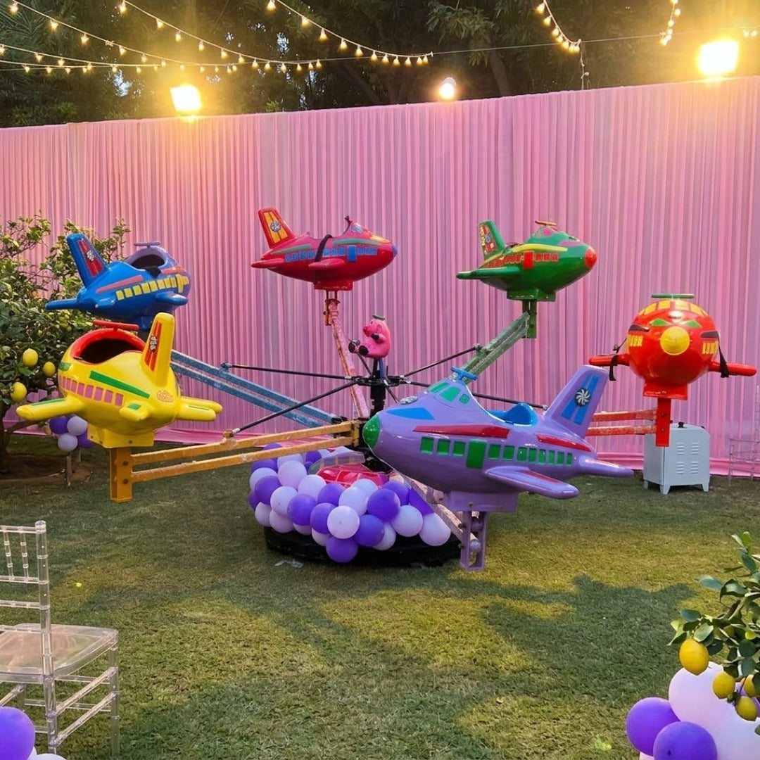 Joyful Carnival Plane Ride for Kids