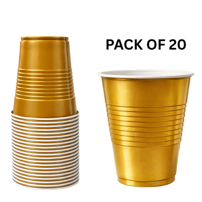 Beer Pong Cups Golden - 20PC