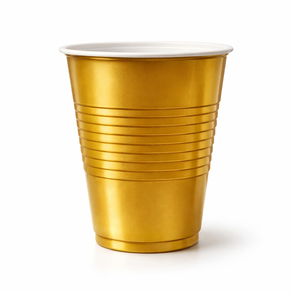 Beer Pong Cups Golden - 20PC