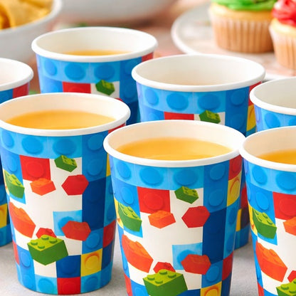 Lego Blocks Theme Party Paper Cups - 10PC