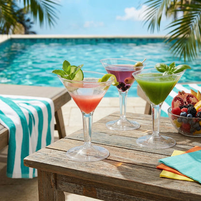 Martini Glasses Clear - 6PC - 100ML