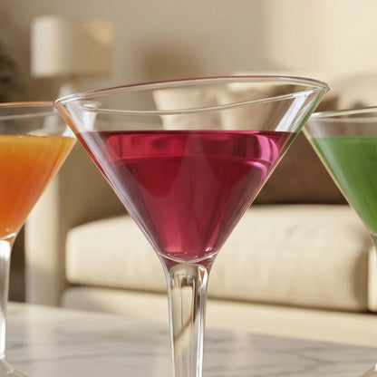 Martini Glasses Clear - 6PC - 100ML