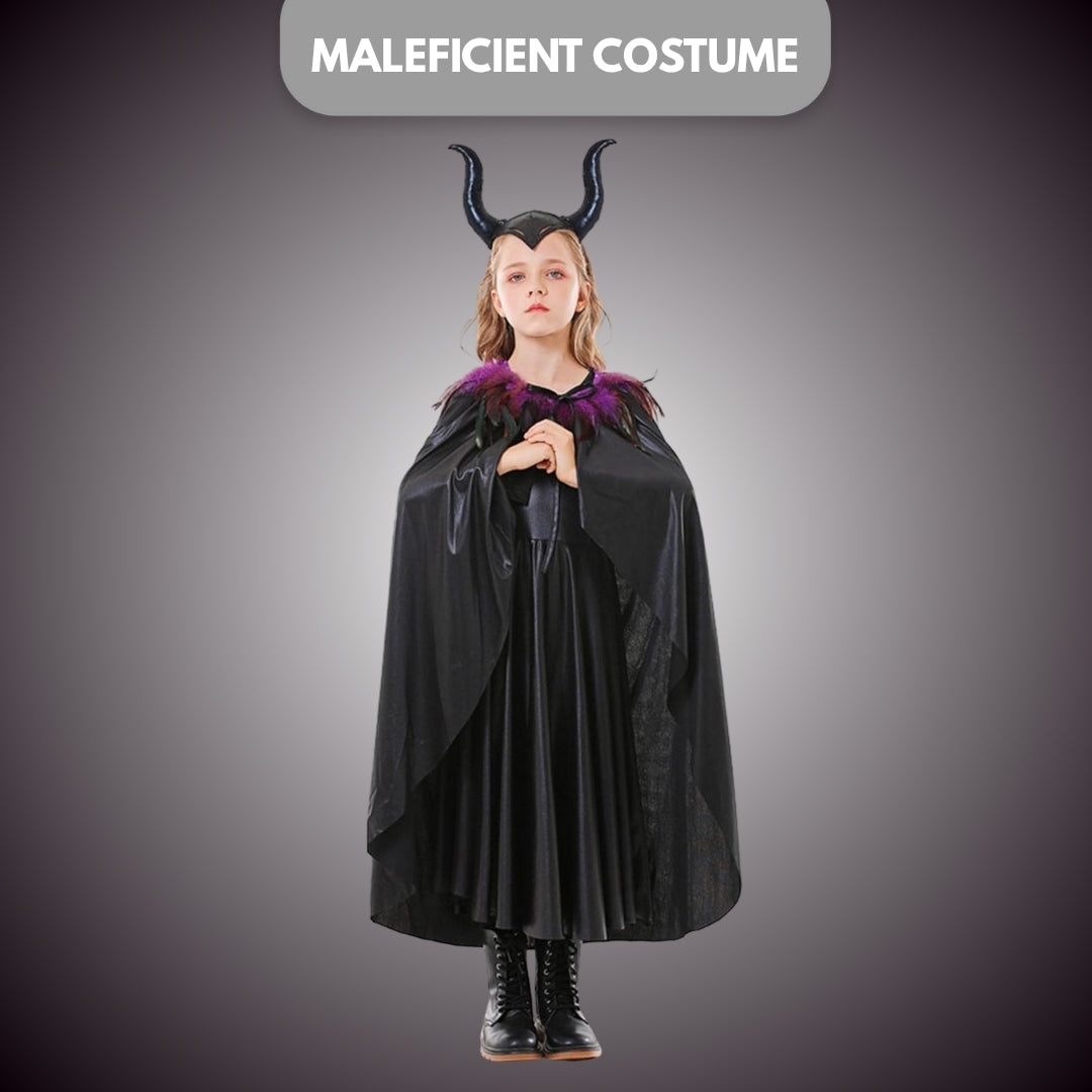 Maleficient Costume with Costume Accessories