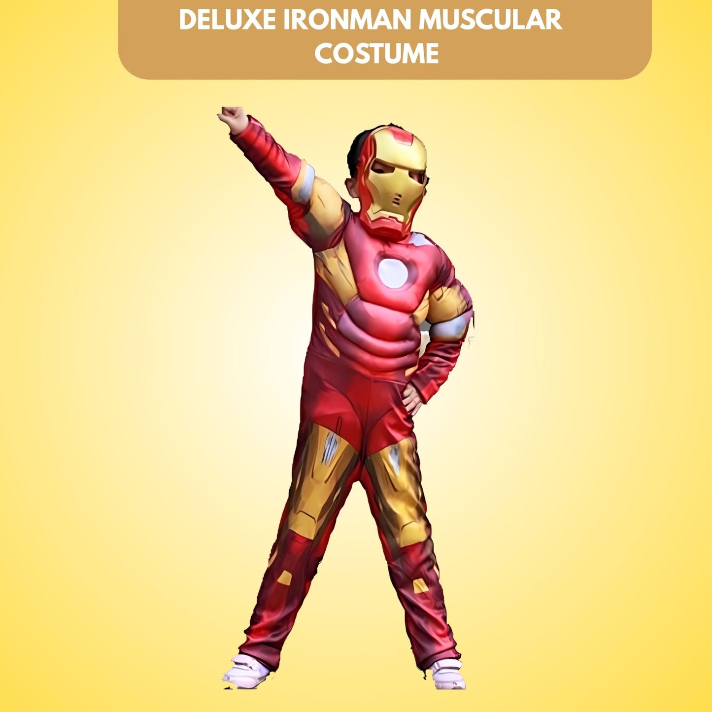 Deluxe Ironman Muscular Costume w/Mask