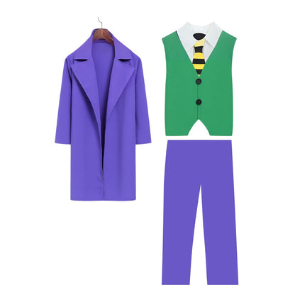 Dark Knight Deluxe Joker Costume w/ Doctor Coat, Pants & Vest for Kids
