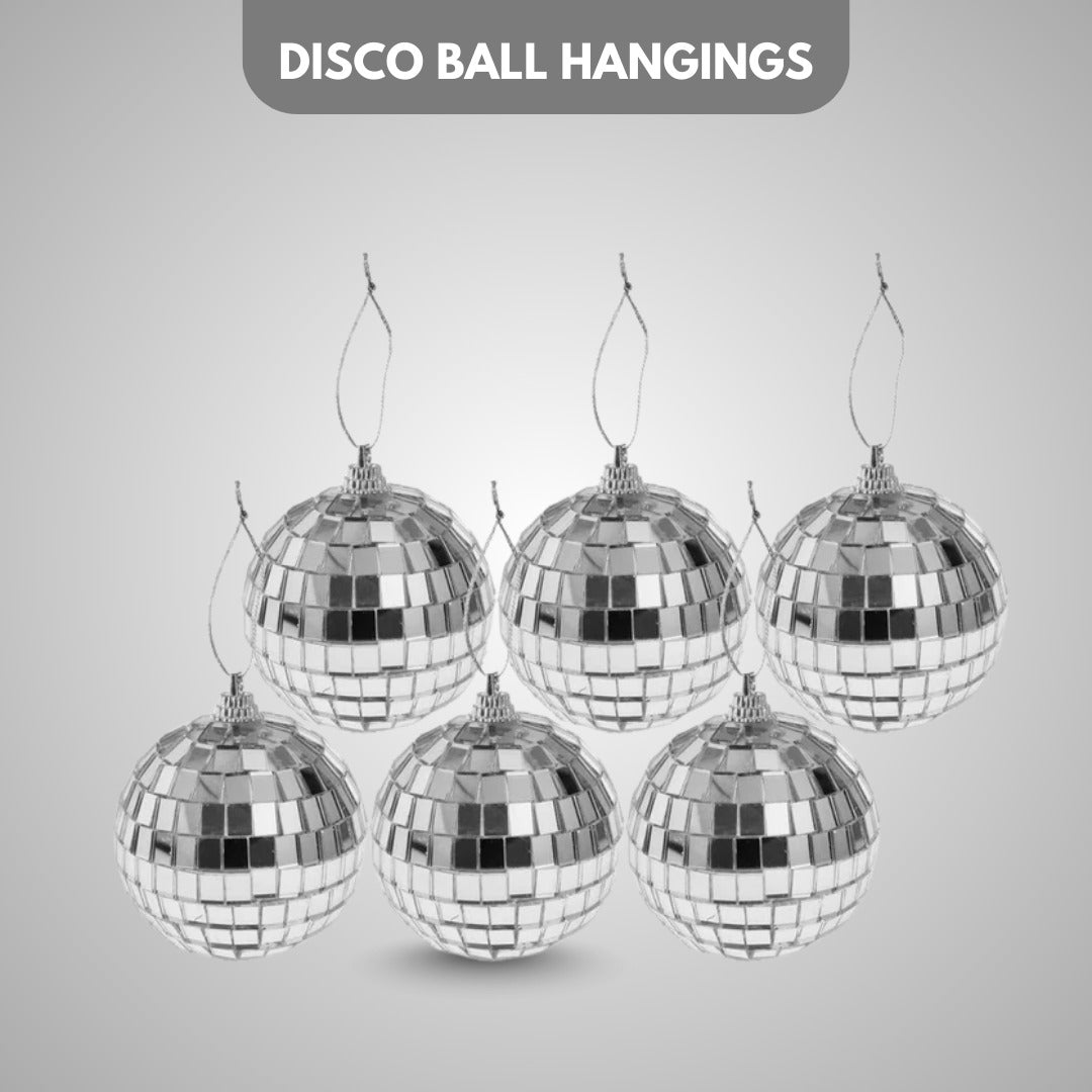 Disco Ball Hangings - 6PC