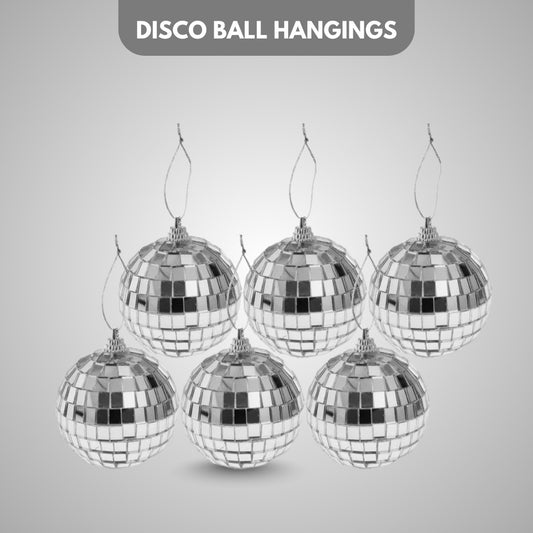 Disco Ball Hangings - 6PC