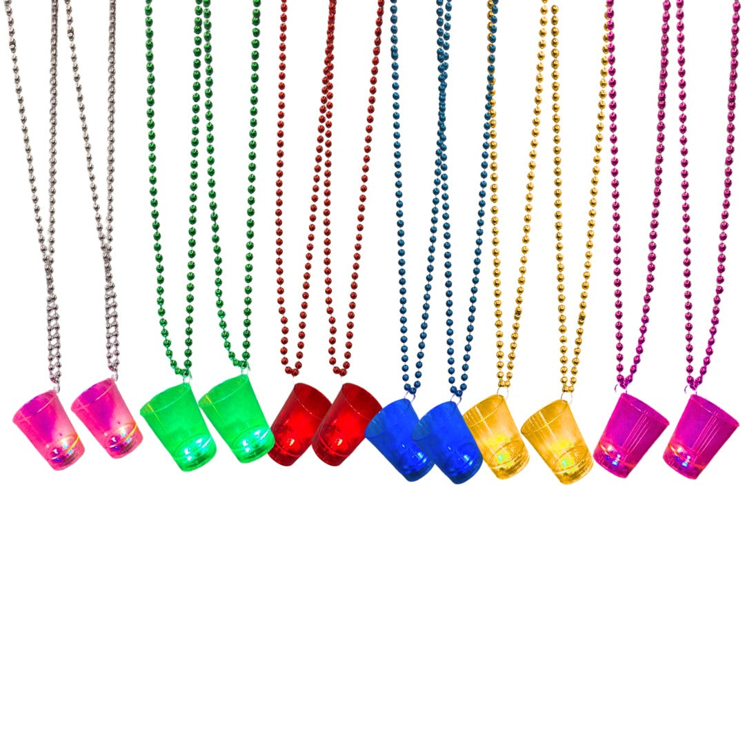 12" Neon Light Up Shot Glasses - 1PC