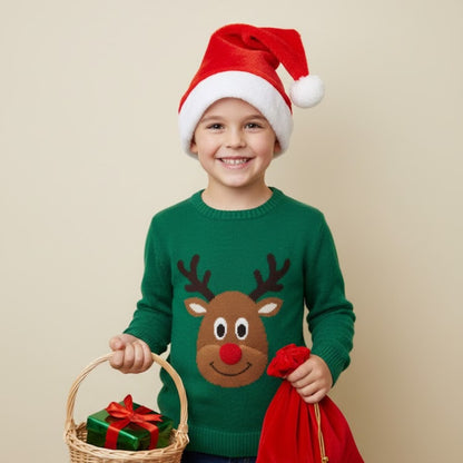 Santa Claus Fluffy Hat for Kids