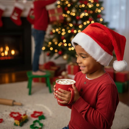 Santa Claus Fluffy Hat for Kids