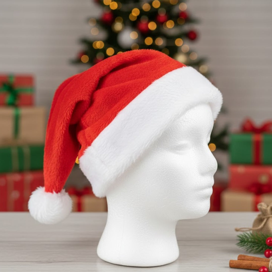 Santa Claus Fluffy Hat for Kids