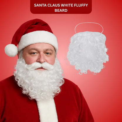 Santa Claus White Fluffy Beard
