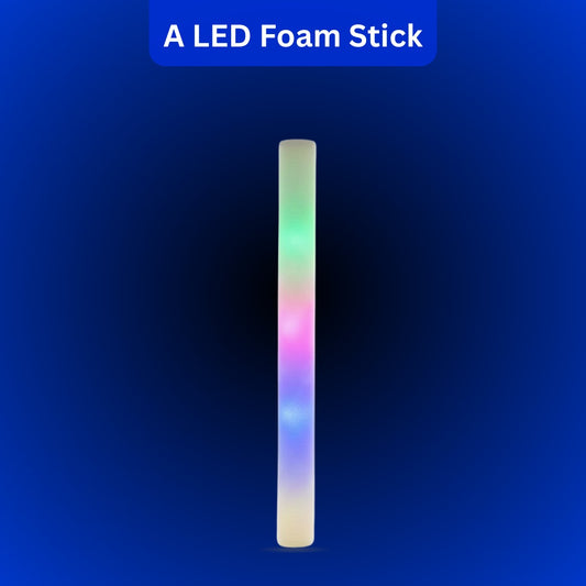 LED Foam Sticks for Cheering UV/Mehendi/Sangeet Party - 1PC