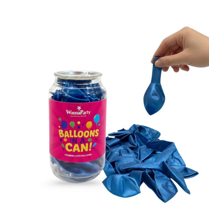 Chrome Blue Premium Latex Balloons 10" - 20PC