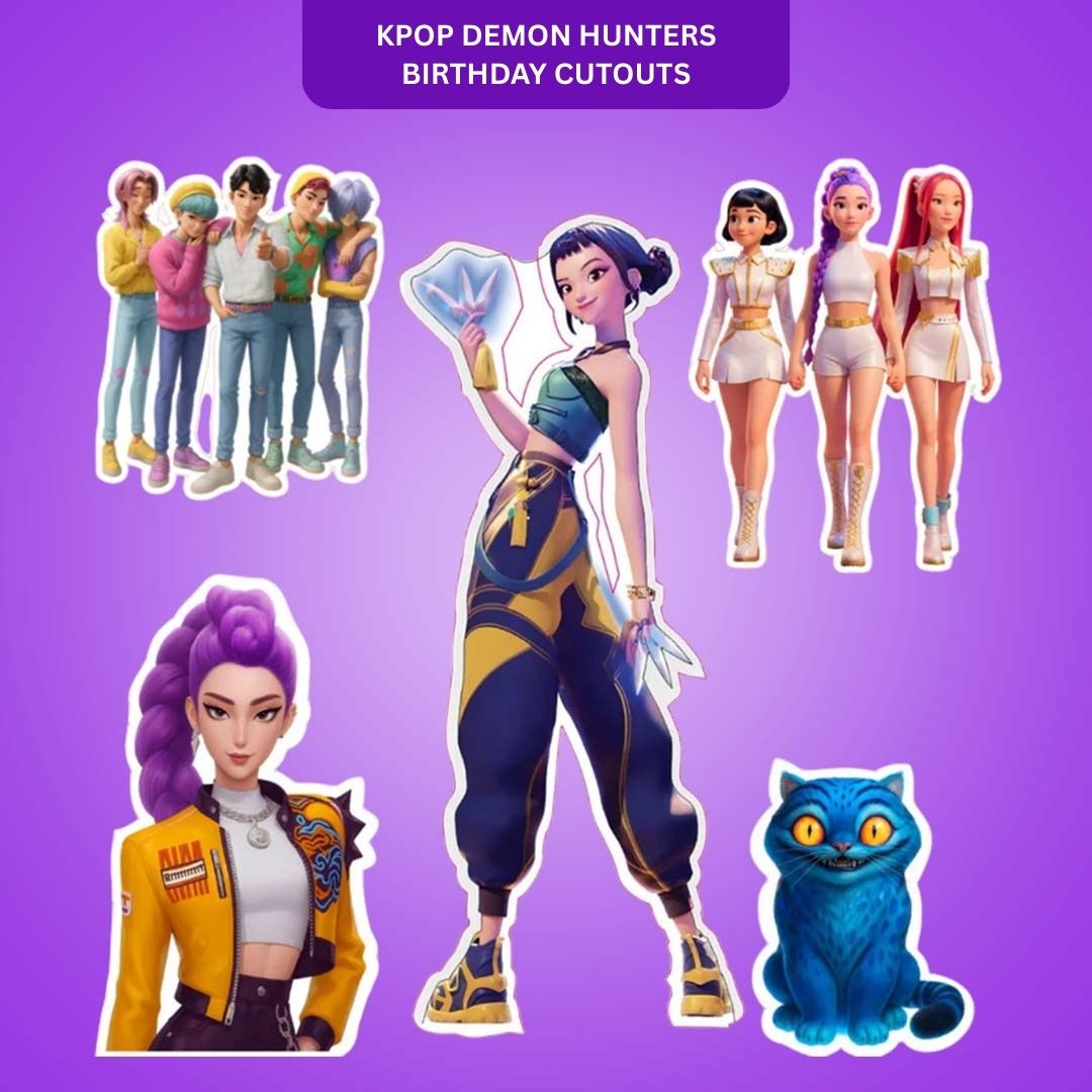 kpop demon hunters cutouts 