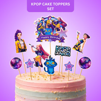 K Pop Cake Toppers Set - 10PCS