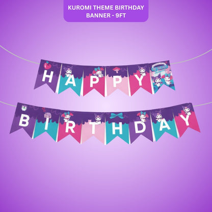 Kuromi Theme Birthday Banner - 9FT