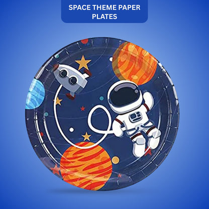 Space Theme Party Paper Plates - 9 inches - 8PC