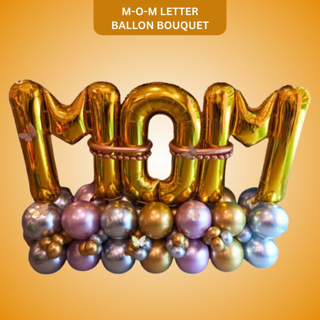 MOM Letter Balloon Bouquet