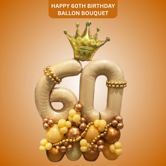 Happy 60th Birthday Ballon Bouquet
