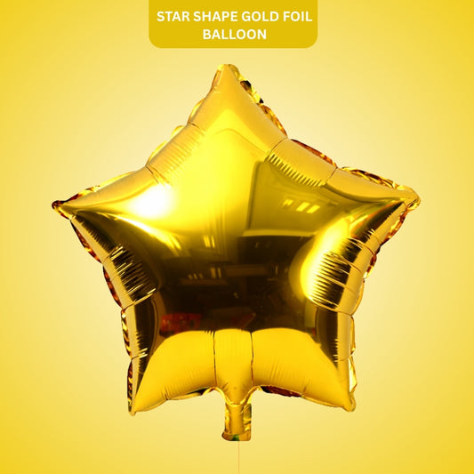 Star Shape Gold Foil Balloon - 32 inches - 1PC