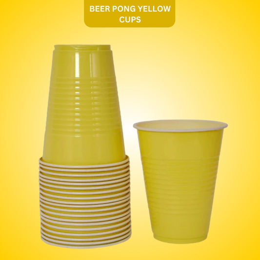 Beer Pong Cups Yellow - 20PC