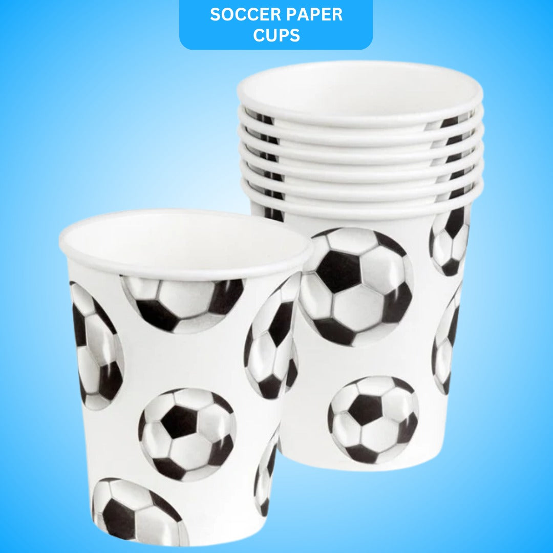 Soccer Paper Cups - 10PC