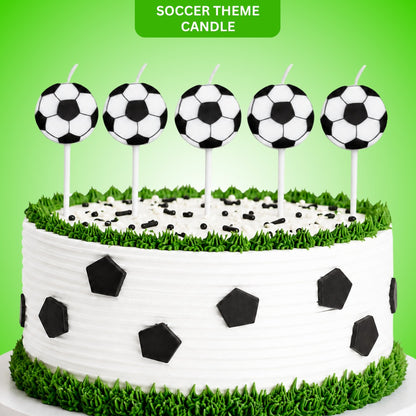 Soccer Theme Candle - 5PC