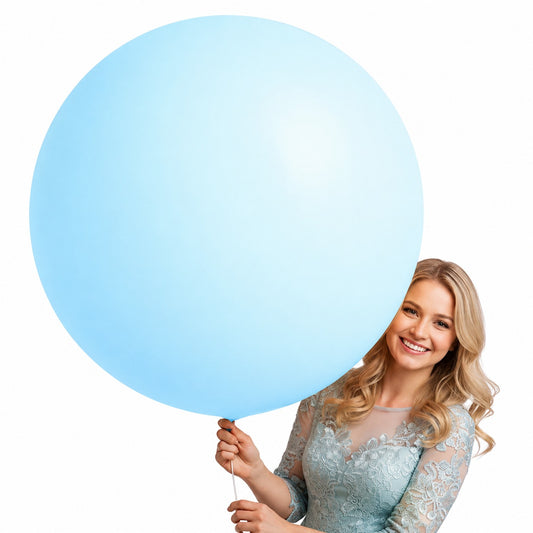 Macaron Blue Bladder Balloon - 36 inches - 1PC