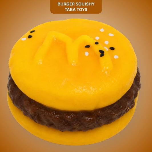 Burger Squishy Taba Toy - Cute Food Squeeze Toy for Kids | Wanna Party - Image 1